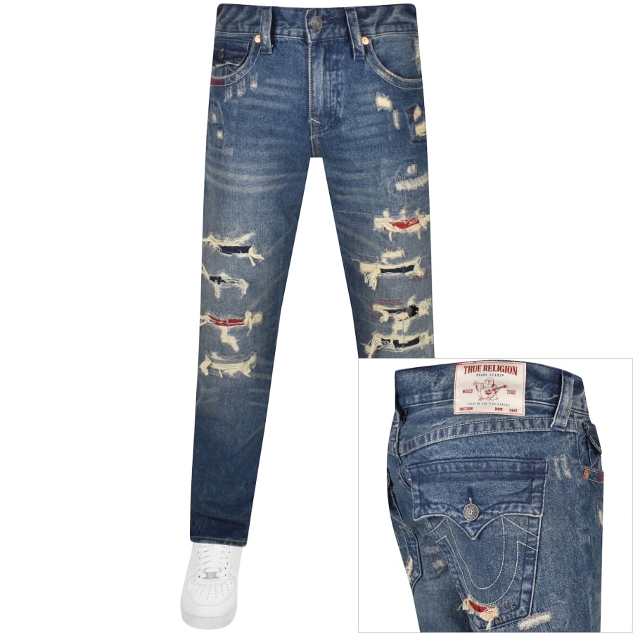 True Religion Ricky Relaxed Straight Mid Wash Jean Mainline Menswear Canada